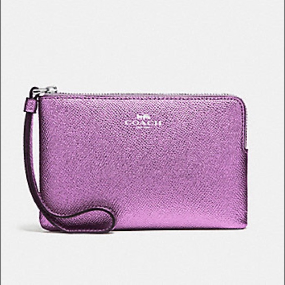 Coach Metallic Single Wristlet